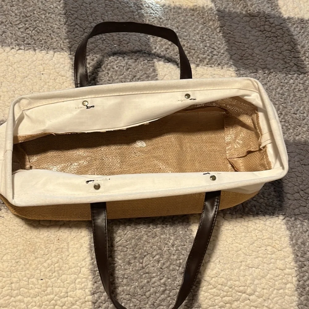 Burlap style Gift Bag or Basket